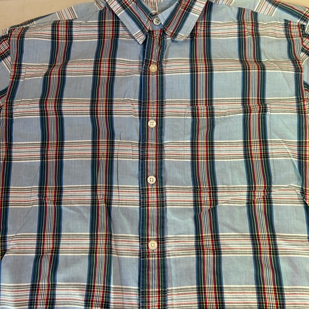 Orvis Men's Multicolor Plaid Button Down Shirt